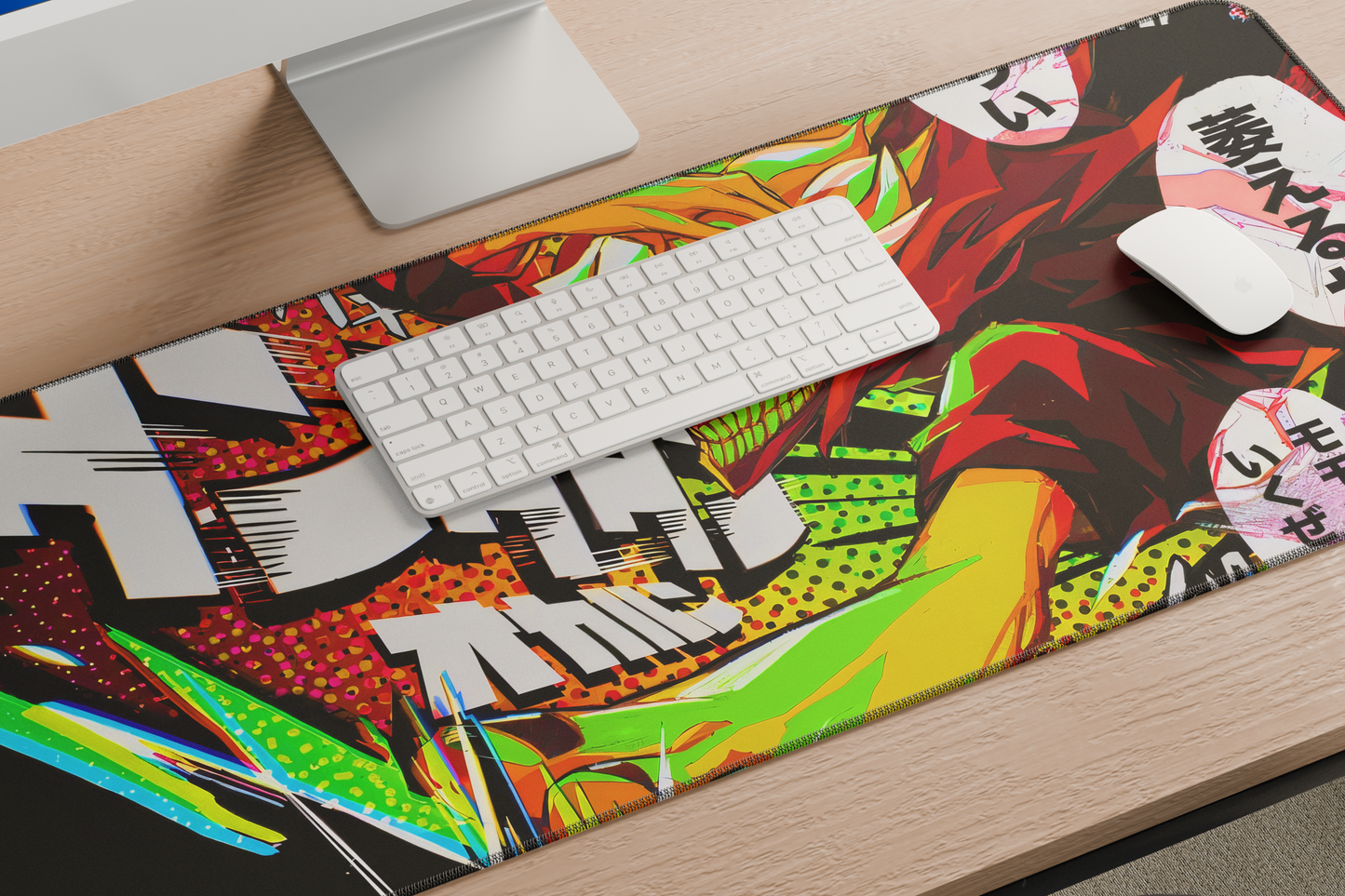 Turbocharged Spirit — Dandadan Okarun Deskmat